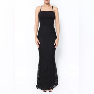 Dolce & Gabbana Classic Lace Maxi Skirt Black